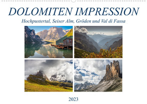 Dolomiten Impression, Hochpustertal, Seiser Alm, Gröden, Val di Fassa (Wandkalender 2023 DIN A2 quer) von VogtArt