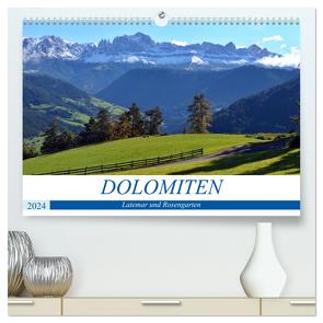 Dolomiten – Latemar und Rosengarten (hochwertiger Premium Wandkalender 2024 DIN A2 quer), Kunstdruck in Hochglanz von Franz,  Ingrid