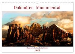Dolomiten Monumental (Wandkalender 2024 DIN A3 quer), CALVENDO Monatskalender von Aichner,  Joe