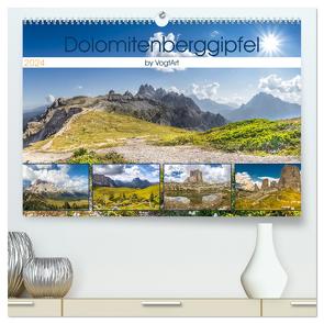Dolomitenberggipfel (hochwertiger Premium Wandkalender 2024 DIN A2 quer), Kunstdruck in Hochglanz von VogtArt,  VogtArt