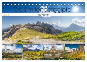 Dolomitenberggipfel (Tischkalender 2024 DIN A5 quer), CALVENDO Monatskalender von VogtArt,  VogtArt