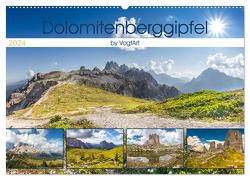 Dolomitenberggipfel (Wandkalender 2024 DIN A2 quer), CALVENDO Monatskalender von VogtArt,  VogtArt