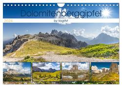 Dolomitenberggipfel (Wandkalender 2024 DIN A4 quer), CALVENDO Monatskalender von VogtArt,  VogtArt