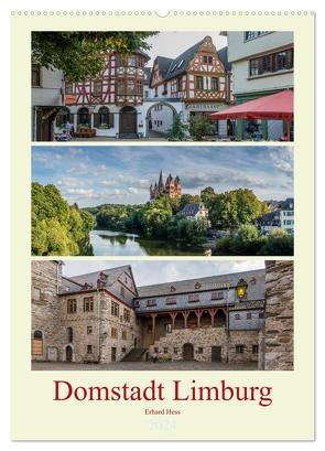 Domstadt Limburg (Wandkalender 2024 DIN A2 hoch), CALVENDO Monatskalender von Hess,  Erhard