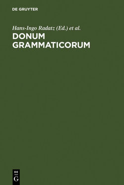 Donum Grammaticorum von Radatz,  Hans-Ingo, Schlösser,  Rainer