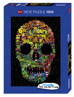 Doodle Skull Puzzle von Burgerman,  Jon