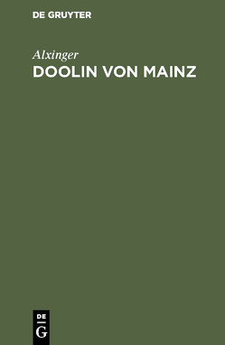 Doolin von Mainz von Alxinger