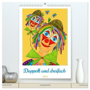 Doppelt oder dreifach (hochwertiger Premium Wandkalender 2024 DIN A2 hoch), Kunstdruck in Hochglanz von Sarnade,  Sarnade