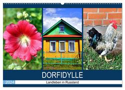 Dorfidylle – Landleben in Russland (Wandkalender 2024 DIN A2 quer), CALVENDO Monatskalender von von Loewis of Menar,  Henning