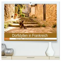 Dorfidyllen in Frankreich (hochwertiger Premium Wandkalender 2024 DIN A2 quer), Kunstdruck in Hochglanz von Voigt,  Tanja