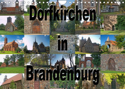 Dorfkirchen in Brandenburg (Wandkalender 2023 DIN A4 quer) von Morgenroth (petmo),  Peter
