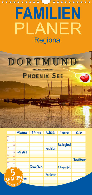 Dortmund Phoenix See – Familienplaner hoch (Wandkalender 2022 , 21 cm x 45 cm, hoch) von Roder,  Peter