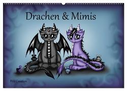 Drachen & Mimis (Wandkalender 2024 DIN A2 quer), CALVENDO Monatskalender von Creation / Petra Haberhauer,  Pezi