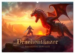 Drachentänzer – Bildgeschichten aus dem Mittelalter (Wandkalender 2024 DIN A2 quer), CALVENDO Monatskalender von Dittmann,  Bettina