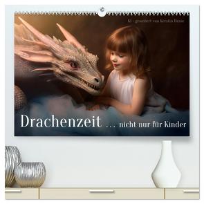Drachenzeit . . nicht nur für Kinder (hochwertiger Premium Wandkalender 2024 DIN A2 quer), Kunstdruck in Hochglanz von Hesse www.kerstinhesse.de,  Kerstin