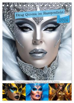 Drag Queens im Rampenlicht (Tischkalender 2024 DIN A5 hoch), CALVENDO Monatskalender von Di Chito,  Ursula