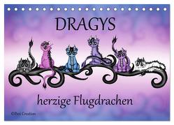 Dragys – herzige Flugdrachen (Tischkalender 2024 DIN A5 quer), CALVENDO Monatskalender von Creation / Petra Haberhauer,  Pezi