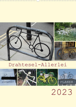 Drahtesel-Allerlei / Planer (Wandkalender 2023 DIN A2 hoch) von Keller,  Angelika
