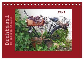 Drahtesel in unseren Straßen (Tischkalender 2024 DIN A5 quer), CALVENDO Monatskalender von Keller,  Angelika