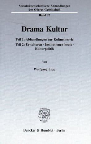 Drama Kultur. von Lipp,  Wolfgang