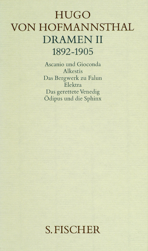 Dramen II. 1892-1905 von Hofmannsthal,  Hugo von