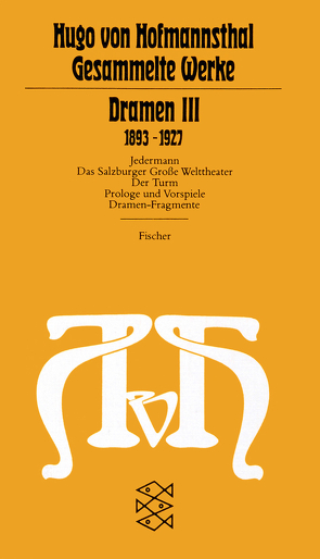 Dramen III von Hofmannsthal,  Hugo von