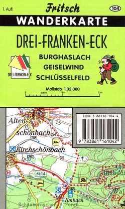 Drei-Franken-Eck von Fritsch Landkartenverlag