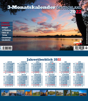 Drei-Monatskalender Deuschland 2022 von Neubert,  Jörg