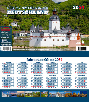Drei-Monatskalender Deuschland 2024 von Neubert,  Jörg