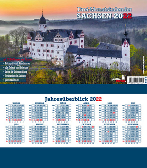 Drei-Monatskalender Sachsen 2022 von Neubert,  Jörg