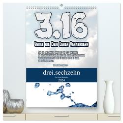 drei.sechzehn – Der Jesus Kalender (hochwertiger Premium Wandkalender 2024 DIN A2 hoch), Kunstdruck in Hochglanz von Widerstein - SteWi.info,  Stefan