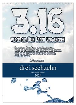 drei.sechzehn – Der Jesus Kalender (Wandkalender 2024 DIN A2 hoch), CALVENDO Monatskalender von Widerstein - SteWi.info,  Stefan