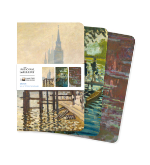 Dreier Set Mini-Notizbücher: National Gallery – Claude Monet