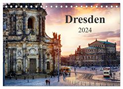 Dresden 2024 / Geburtstagskalender (Tischkalender 2024 DIN A5 quer), CALVENDO Monatskalender von Meutzner,  Dirk