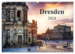 Dresden 2024 / Geburtstagskalender (Wandkalender 2024 DIN A2 quer), CALVENDO Monatskalender von Meutzner,  Dirk