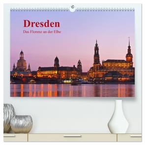 Dresden, das Florenz an der Elbe (hochwertiger Premium Wandkalender 2024 DIN A2 quer), Kunstdruck in Hochglanz von Kirsch,  Gunter