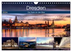 Dresden Die Perle an der Elbe (Wandkalender 2024 DIN A4 quer), CALVENDO Monatskalender von Gierok,  Steffen