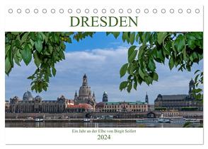 Dresden, ein Jahr an der Elbe (Tischkalender 2024 DIN A5 quer), CALVENDO Monatskalender von Seifert,  Birgit