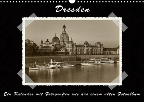 Dresden – Ein Kalender mit Fotografien wie aus einem alten Fotoalbum (Wandkalender 2021 DIN A3 quer) von Kirsch,  Gunter