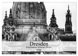 Dresden Faszination Schwarz Weiss (Wandkalender 2024 DIN A2 quer), CALVENDO Monatskalender von Meutzner,  Dirk