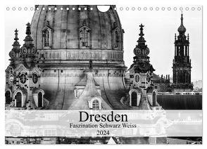 Dresden Faszination Schwarz Weiss (Wandkalender 2024 DIN A4 quer), CALVENDO Monatskalender von Meutzner,  Dirk