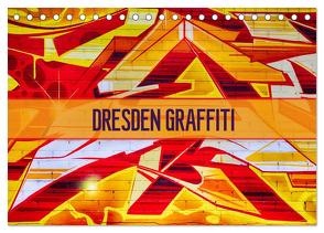 Dresden Graffiti (Tischkalender 2024 DIN A5 quer), CALVENDO Monatskalender von Meutzner,  Dirk