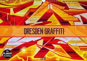 Dresden Graffiti (Wandkalender 2018 DIN A3 quer) von Meutzner,  Dirk