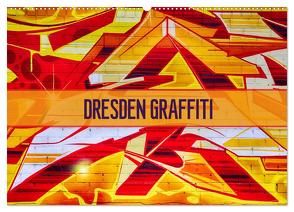 Dresden Graffiti (Wandkalender 2024 DIN A2 quer), CALVENDO Monatskalender von Meutzner,  Dirk