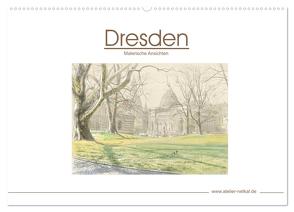 Dresden – Malerische Ansichten (Wandkalender 2024 DIN A2 quer), CALVENDO Monatskalender von Netkal,  Atelier