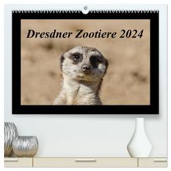 Dresdner Zootiere 2024 (hochwertiger Premium Wandkalender 2024 DIN A2 quer), Kunstdruck in Hochglanz von Weirauch,  Michael