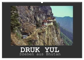 Druk Yul – Szenen aus Bhutan (Wandkalender 2024 DIN A2 quer), CALVENDO Monatskalender von Scheller,  Hans-Werner