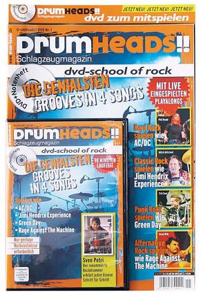 drumheads!! Songbook mit DVD Vol.1: School of Rock von Petri,  Sven