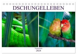 Dschungelleben – Tierportraits (Tischkalender 2024 DIN A5 quer), CALVENDO Monatskalender von Brunner-Klaus,  Liselotte