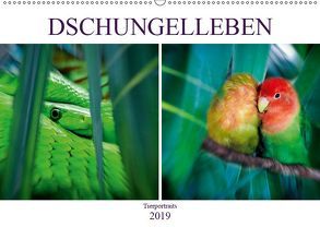 Dschungelleben – Tierportraits (Wandkalender 2019 DIN A2 quer) von Brunner-Klaus,  Liselotte